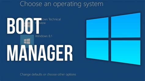 windows 10 boot manager